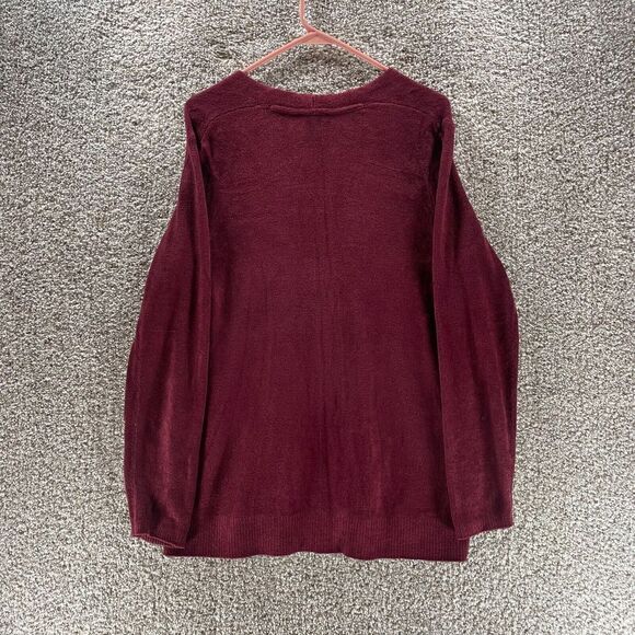 J Jill Sweater Womens Medium Red V Neck Pullover Wearever Collection Ladies Prep - Picture 11 of 12